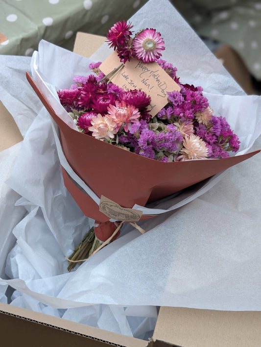 Ruby Rose Dried Flower Bouquet