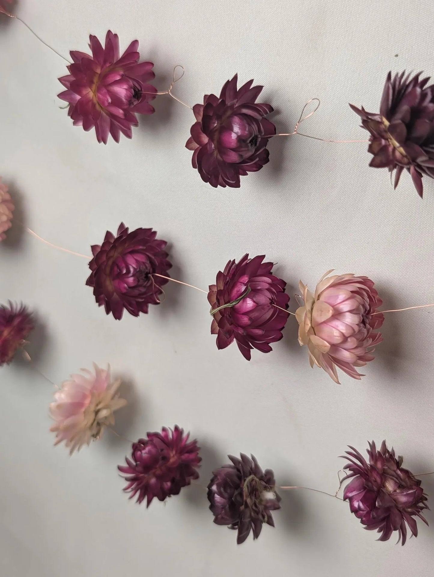 Festive flower bud Garland