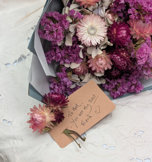 Pink Petals Dried Flower Bouquet
