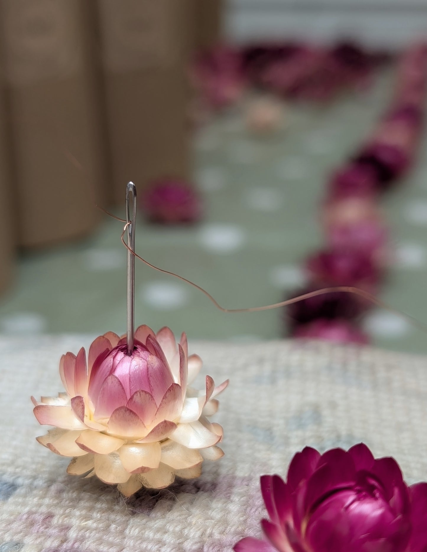 Festive flower bud Garland