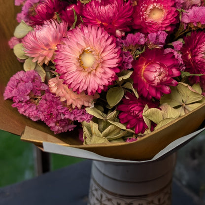 Celebration flowers - Pink and gold