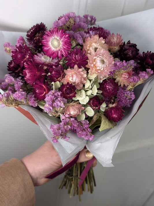 Ruby Rose Dried Flower Bouquet