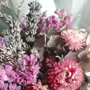 Dried Flower Bouquet: Pink Sea Mist